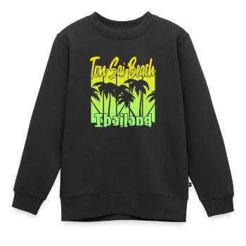 Ton Sai Beach Thailand - Kinder Premium Organic Sweatshirt - Schwarz - Vorne - AI Model Kid Female (0cm)