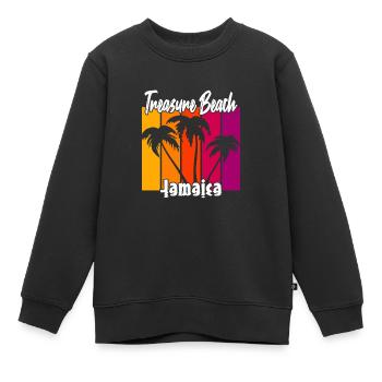 Treasure Beach Jamaica - Kinder Premium Organic Sweatshirt - Schwarz - Vorne - AI Model Kid Female (0cm)