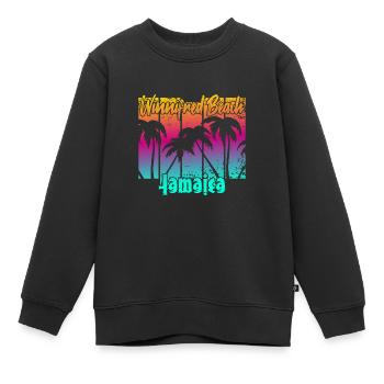 Winnifred Beach Jamaica - Kinder Premium Organic Sweatshirt - Schwarz - Vorne - AI Model Kid Female (0cm)