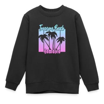 Treasure Beach Jamaica - Kinder Premium Organic Sweatshirt - Schwarz - Vorne - AI Model Kid Female (0cm)