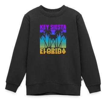 Key Siesta Floride - Sweat Premium enfant bio - noir - Devant - AI Model Kid Female (0cm)