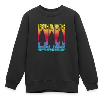 Arrowhead Hunting - Kinder Premium Organic Sweatshirt - Schwarz - Vorne - AI Model Kid Female (0cm)
