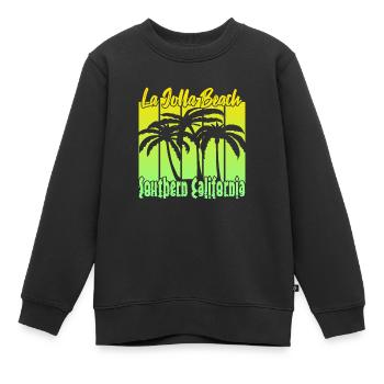 La Jolla Beach Southern California - Kinder Premium Organic Sweatshirt - Schwarz - Vorne - AI Model Kid Female (0cm)
