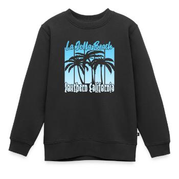 La Jolla Beach Southern California - Kinder Premium Organic Sweatshirt - Schwarz - Vorne - AI Model Kid Female (0cm)
