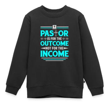 Pastor Ist Für Das Ergebnis Da, Nicht Für Das - Kinder Premium Organic Sweatshirt - Schwarz - Vorne - AI Model Kid Female (0cm)