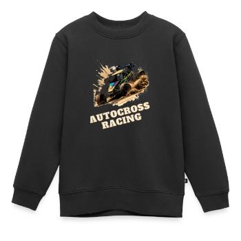 Autocross Stockcar - Kinder Premium Organic Sweatshirt - Schwarz - Vorne - AI Model Kid Female (0cm)