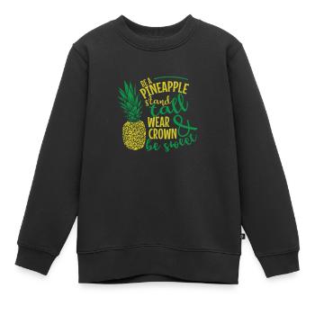 Soyez un ananas et soyez un fruit sucré - Sweat Premium enfant bio - noir - Devant - AI Model Kid Female (0cm)