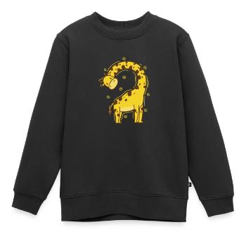 Girafe au cou tordu Parc animalier du zoo - Sweat Premium enfant bio - noir - Devant - AI Model Kid Female (0cm)