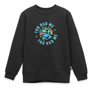 Tu m’as eu un gâteau de confiserie - Sweat Premium enfant bio - noir - Devant - AI Model Kid Female (0cm)