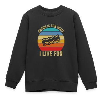 Schinken Ist Für Das Ich Lebe Kultur Liebhaber - Kinder Premium Organic Sweatshirt - Schwarz - Vorne - AI Model Kid Female (0cm)