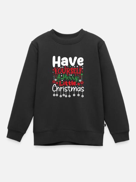 Noël - Sweat Premium enfant bio - noir