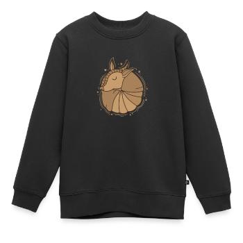 Désert d'Amérique, mammifère tatou - Sweat Premium enfant bio - noir - Devant - AI Model Kid Female (0cm)
