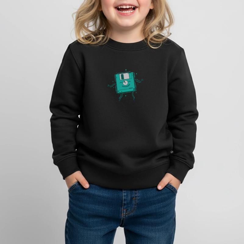 Floppy Disk Dances Retro Storage Module Disk Kids Premium Organic Sweatshirt