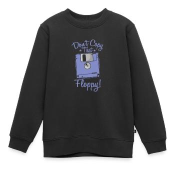 Ne copiez pas ce module de mémoire rétro sur disquette - Sweat Premium enfant bio - noir - Devant - AI Model Kid Female (0cm)