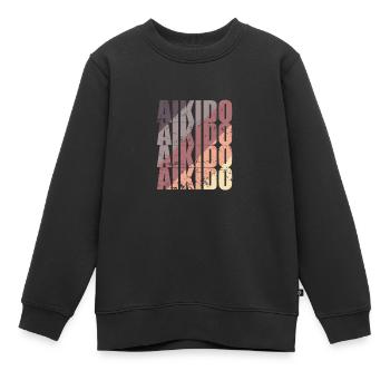 Aïkido Arts Martiaux Entraînement Arts Martiaux - Sweat Premium enfant bio - noir - Devant - AI Model Kid Female (0cm)