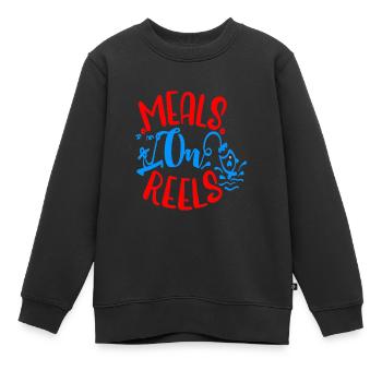 Mahlzeiten auf Rollen - Kinder Premium Organic Sweatshirt - Schwarz - Vorne - AI Model Kid Female (0cm)