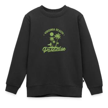 Virginia Beach Paradise Virginia City aux États-Unis - Sweat Premium enfant bio - noir - Devant - AI Model Kid Female (0cm)