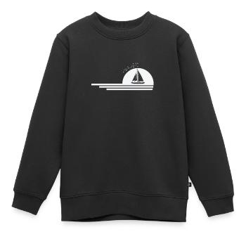 Segelboot Segelsport Wassersport - Kinder Premium Organic Sweatshirt - Schwarz - Vorne - AI Model Kid Female (0cm)