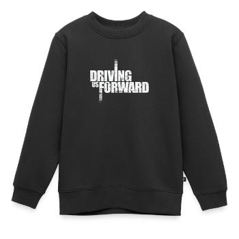 Nous faire avancer - Sweat Premium enfant bio - noir - Devant - AI Model Kid Female (0cm)