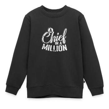 A Chief in a Million - Kinder Premium Organic Sweatshirt - Schwarz - Vorne - AI Model Kid Female (0cm)
