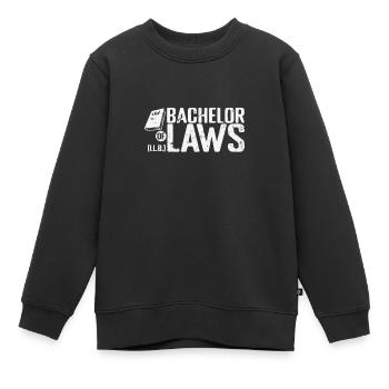 Bachelor of Laws Juristische Studien - Kinder Premium Organic Sweatshirt - Schwarz - Vorne - AI Model Kid Female (0cm)