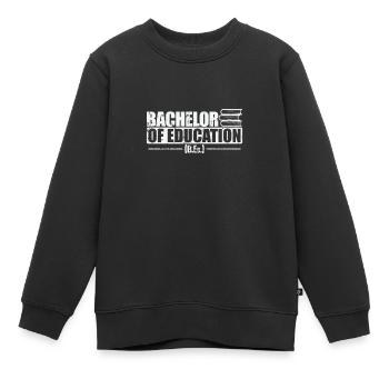 Baccalauréat en pratique pédagogique - Sweat Premium enfant bio - noir - Devant - AI Model Kid Female (0cm)