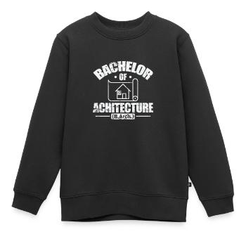 Bachelor of Architecture Architektur und Planung - Kinder Premium Organic Sweatshirt - Schwarz - Vorne - AI Model Kid Female (0cm)