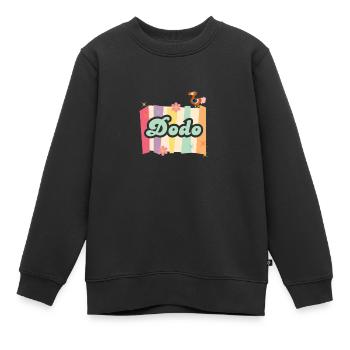 verspielter Dodo - Kinder Premium Organic Sweatshirt - Schwarz - Vorne - AI Model Kid Female (0cm)