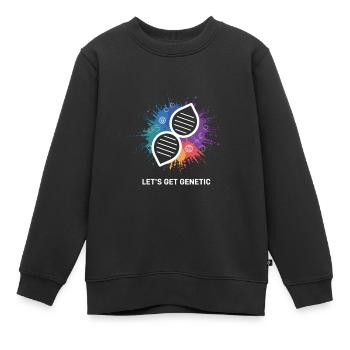 Passons à la science génétique - Sweat Premium enfant bio - noir - Devant - AI Model Kid Female (0cm)