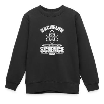 Bachelor of Environmental Science Ökologie - Kinder Premium Organic Sweatshirt - Schwarz - Vorne - AI Model Kid Female (0cm)