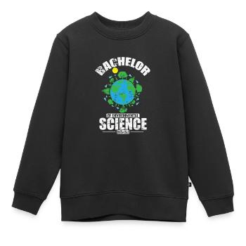 Bachelor of Environmental Science Umweltschutz - Kinder Premium Organic Sweatshirt - Schwarz - Vorne - AI Model Kid Female (0cm)