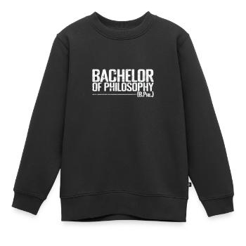 Bachelor of Philosophy (B.Phil.) - Kinder Premium Organic Sweatshirt - Schwarz - Vorne - AI Model Kid Female (0cm)