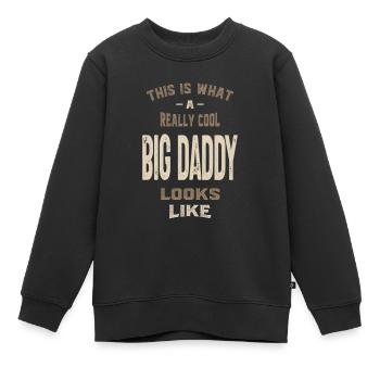 Vraiment cool Big Daddy - Sweat Premium enfant bio - noir - Devant - AI Model Kid Female (0cm)
