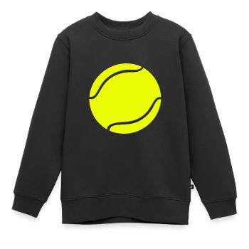 Tennistrainer - Kinder Premium Organic Sweatshirt - Schwarz - Vorne - AI Model Kid Female (0cm)