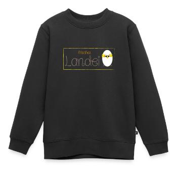 Landei - Kinder Premium Organic Sweatshirt - Schwarz - Vorne - AI Model Kid Female (0cm)