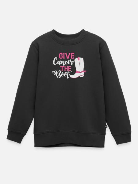 Donnez au cancer le laissez-passer de course - Sweat Premium enfant bio - noir