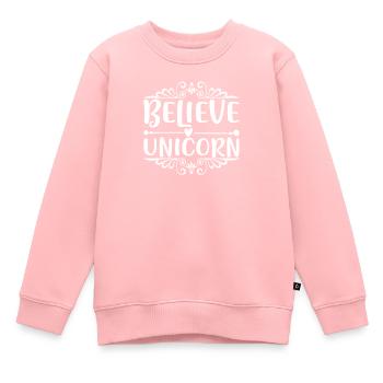 Belief in Unicorn Unicorn - Kids Premium Organic Sweatshirt - rose - Front - AI Model Kid Female (0cm)