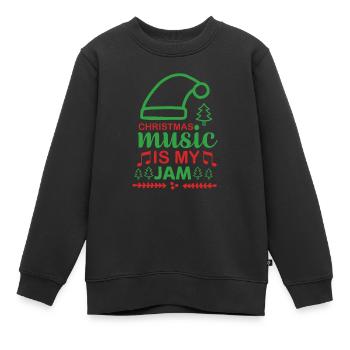 Weihnachtsmusik ist meine Marmelade - Kinder Premium Organic Sweatshirt - Schwarz - Vorne - AI Model Kid Female (0cm)