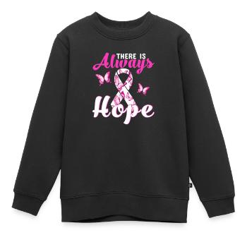 Immer Hoffnung - Kinder Premium Organic Sweatshirt - Schwarz - Vorne - AI Model Kid Female (0cm)