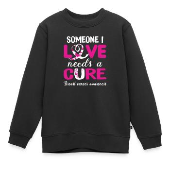 Amour et guérison - Sweat Premium enfant bio - noir - Devant - AI Model Kid Female (0cm)
