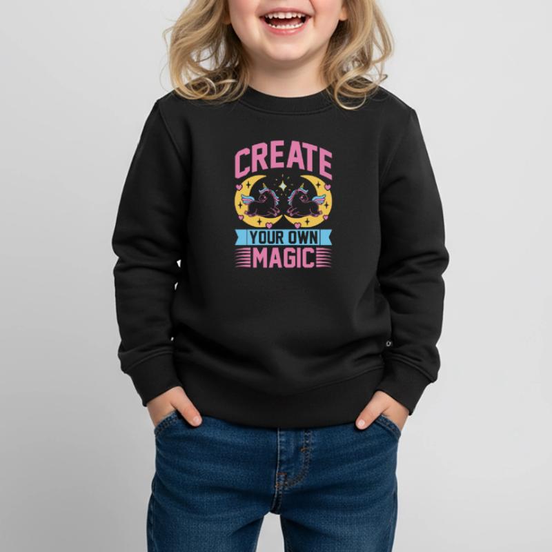 Create your own magic Unicorn Kids Premium Organic Sweatshirt