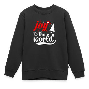 Joie pour le monde - Sweat Premium enfant bio - noir - Devant - AI Model Kid Female (0cm)