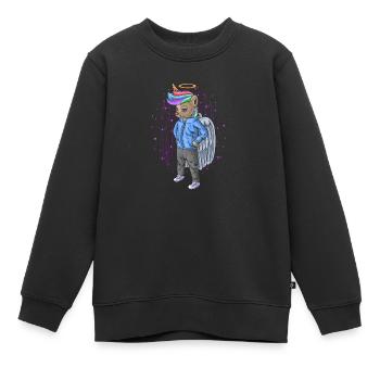 Einhorn Rebell Unicorn - Kinder Premium Organic Sweatshirt - Schwarz - Vorne - AI Model Kid Female (0cm)