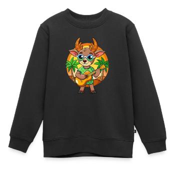 Lunettes de soleil de plage d’été de dessin animé drôle d’antilope - Sweat Premium enfant bio - noir - Devant - AI Model Kid Female (0cm)