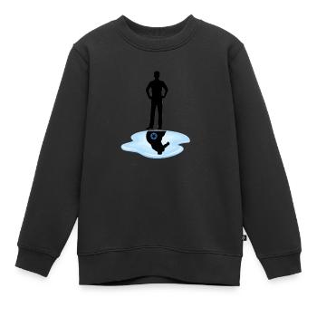 Weck den Superhelden in dir auf - Kinder Premium Organic Sweatshirt - Schwarz - Vorne - AI Model Kid Female (0cm)