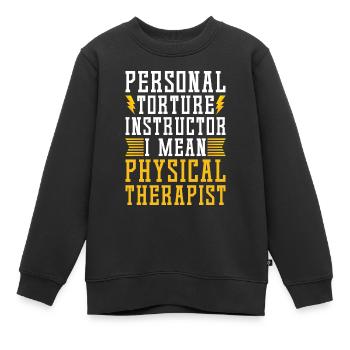 Physiothérapeutes - Sweat Premium enfant bio - noir - Devant - AI Model Kid Female (0cm)