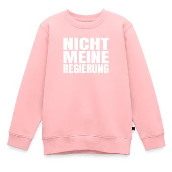 Nicht meine Regierung - Kinder Premium Organic Sweatshirt - Rosa - Vorne - AI Model Kid Female (0cm)