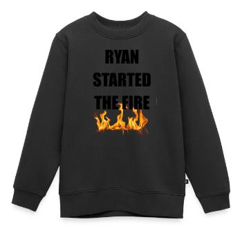 ryan das Feuer - Kinder Premium Organic Sweatshirt - Schwarz - Vorne - AI Model Kid Female (0cm)