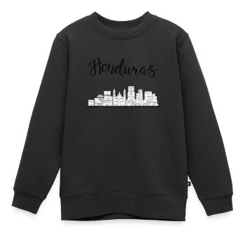 Honduras Stolz Herkunft Geschenk - Kinder Premium Organic Sweatshirt - Schwarz - Vorne - AI Model Kid Female (0cm)