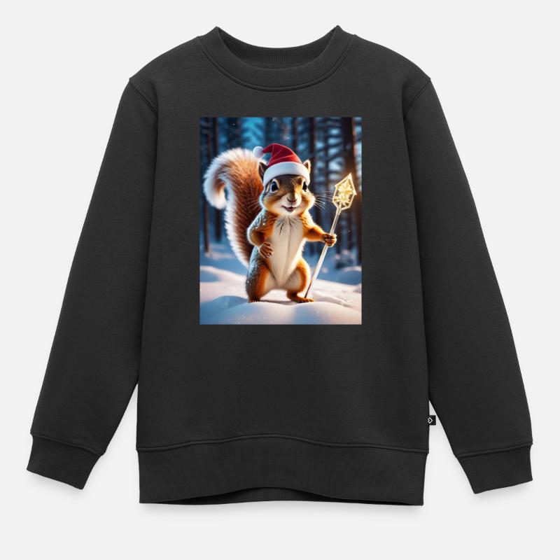 Gardien de la forêt - Sweat Premium enfant bio - noir